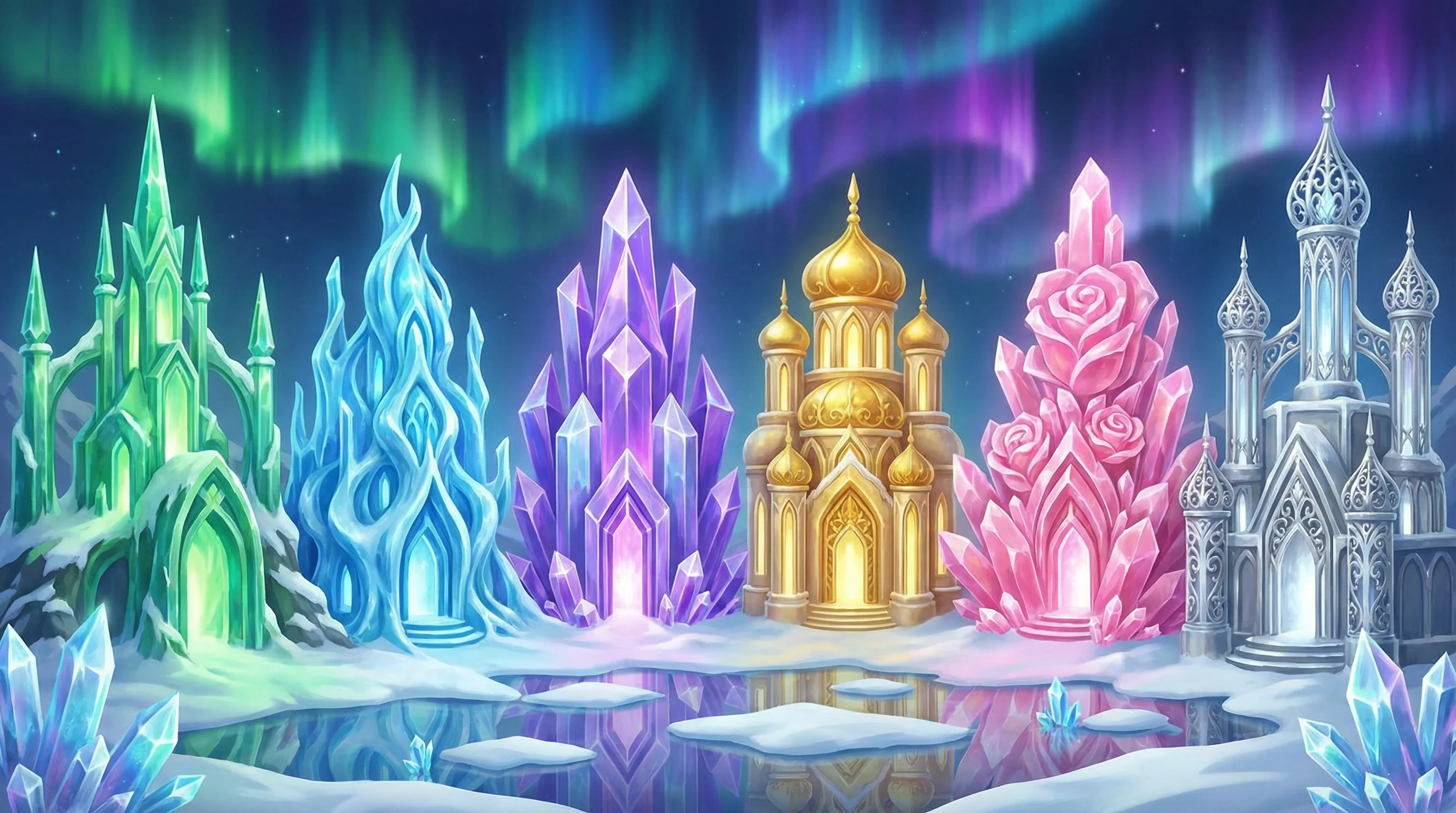 PG电子游戏中的宏伟冰霜宫殿